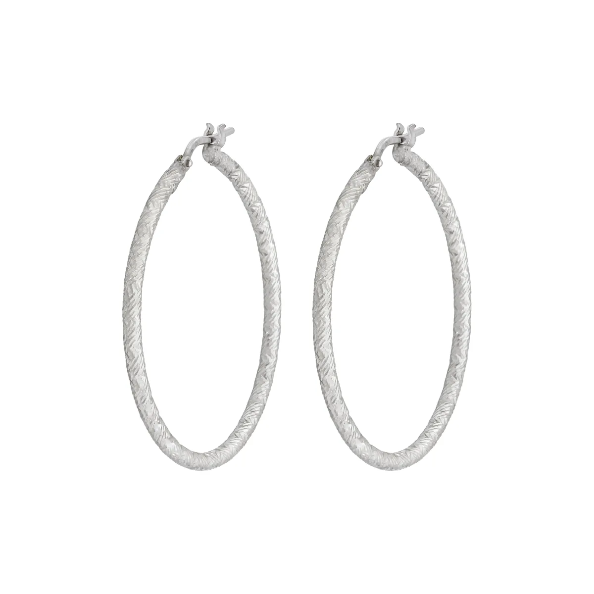 Candongas en plata Ley 925 con visos, Tubo, 2 mm. de ancho, de la coleccion Sueños