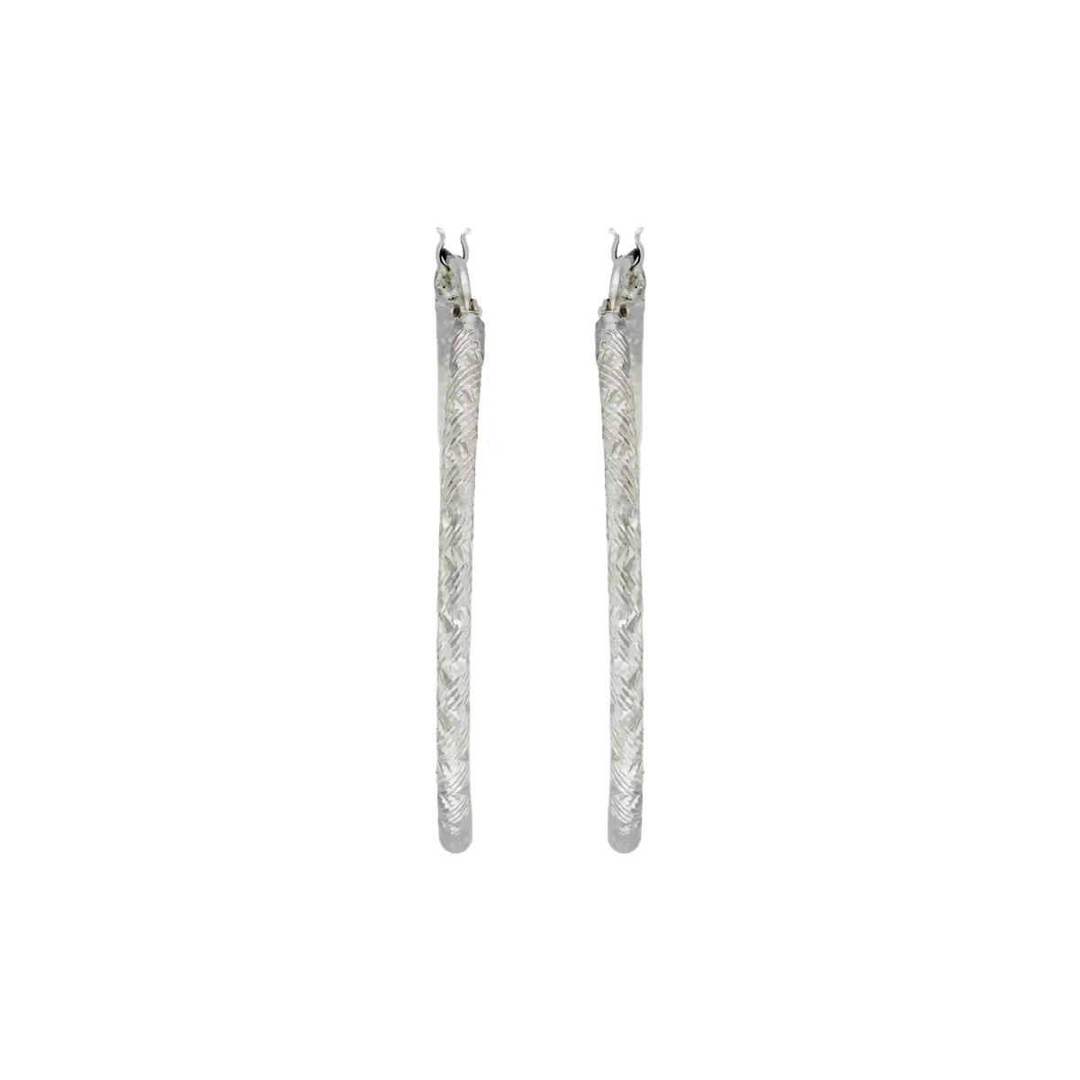 Candongas en plata Ley 925 con visos, Tubo, 2 mm. de ancho, de la coleccion Sueños