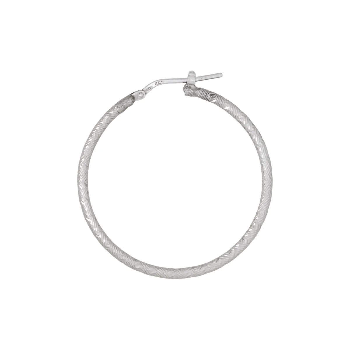 Candongas en plata Ley 925 con visos, Tubo, 2 mm. de ancho, de la coleccion Sueños