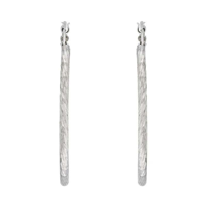 Candongas en plata Ley 925 con visos, Tubo, 2 mm. de ancho, de la coleccion Sueños