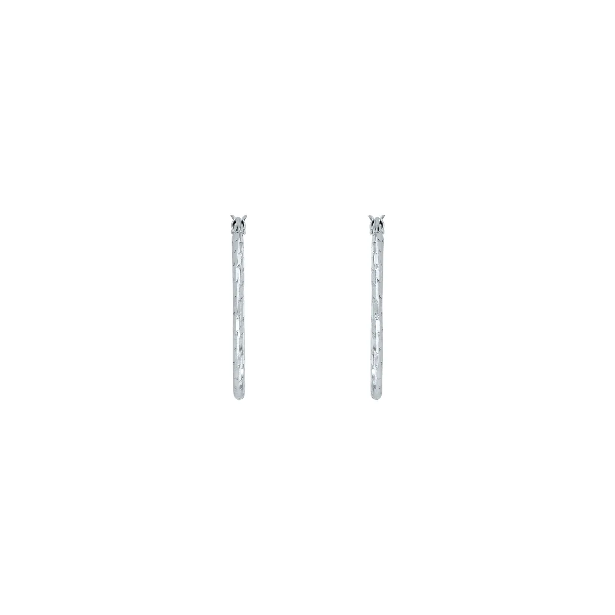 Candongas en plata Ley 925 con visos, Tubo, 1.50 mm. de ancho, de la coleccion Sueños