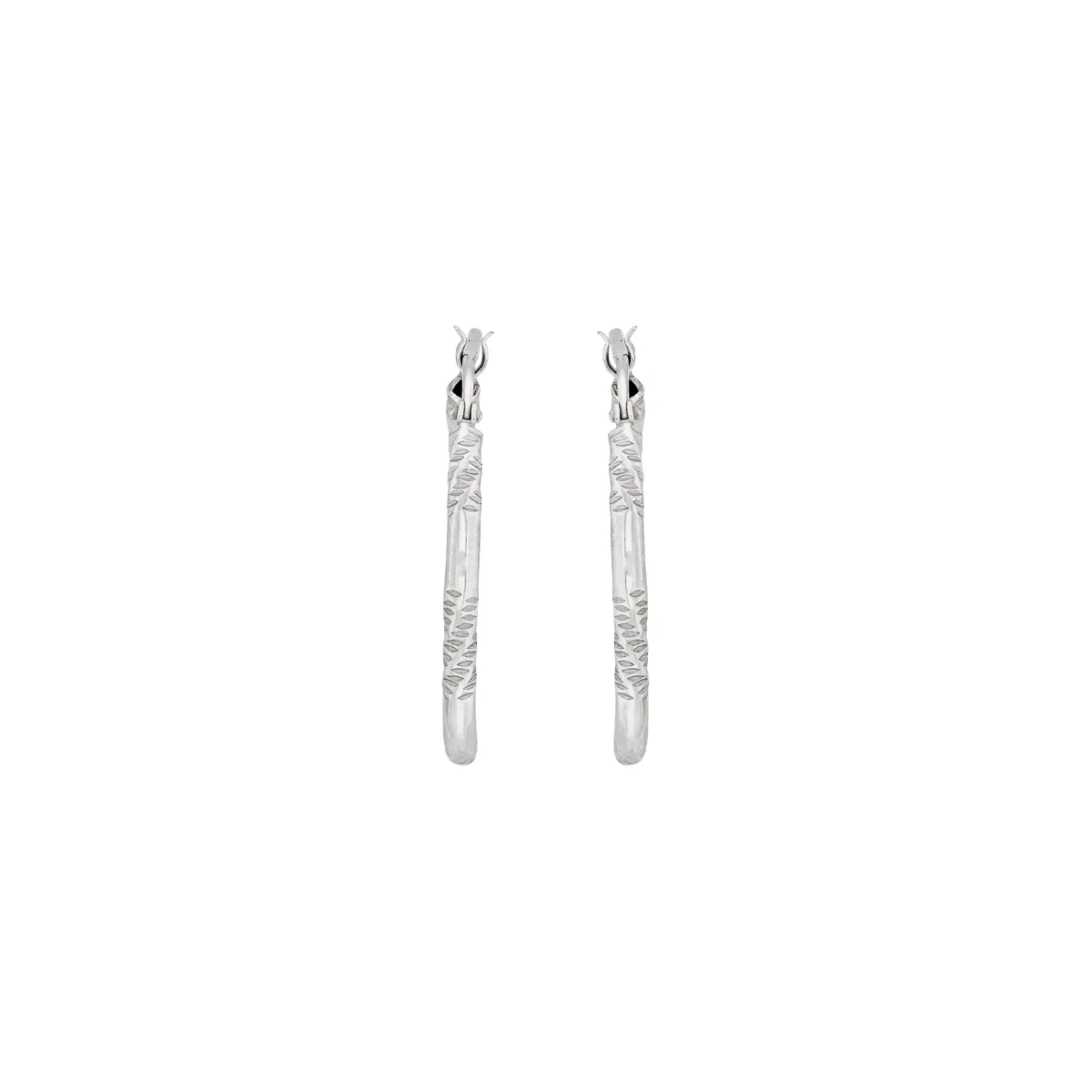 Candongas en plata Ley 925 con visos, Tubo, 2 mm. de ancho, de la coleccion Sueños