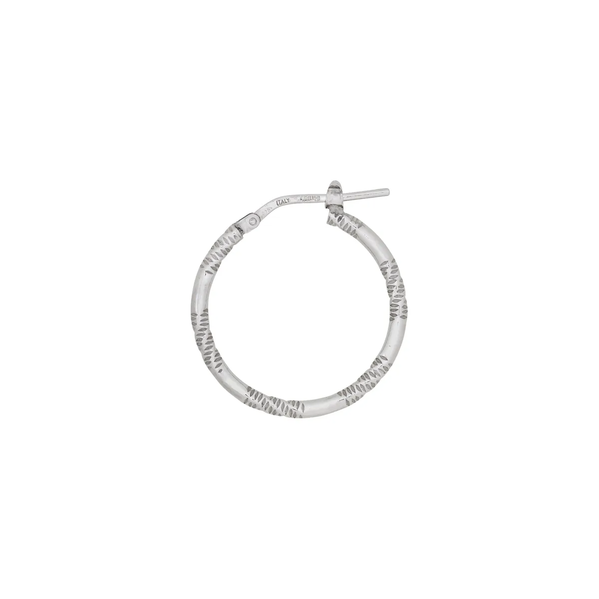 Candongas en plata Ley 925 con visos, Tubo, 2 mm. de ancho, de la coleccion Sueños