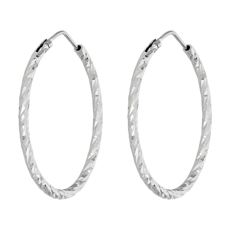 Candongas en plata ley 925, rodinado, con visos - Colección Sueños