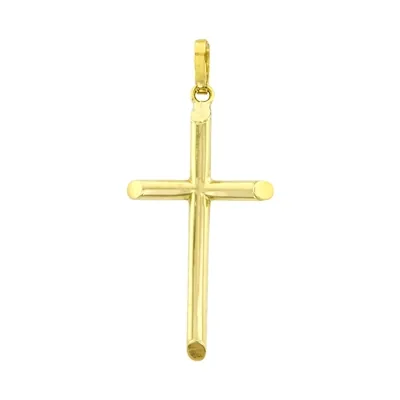 Cruz en oro amarillo de 18 Kilates, Tronco