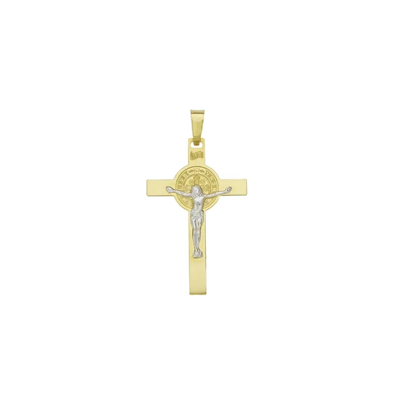 Cristo en oro 18 Kilates, Plana