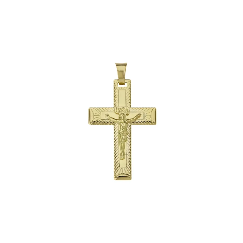 Cristo en oro amarillo de 18 Kilates con visos