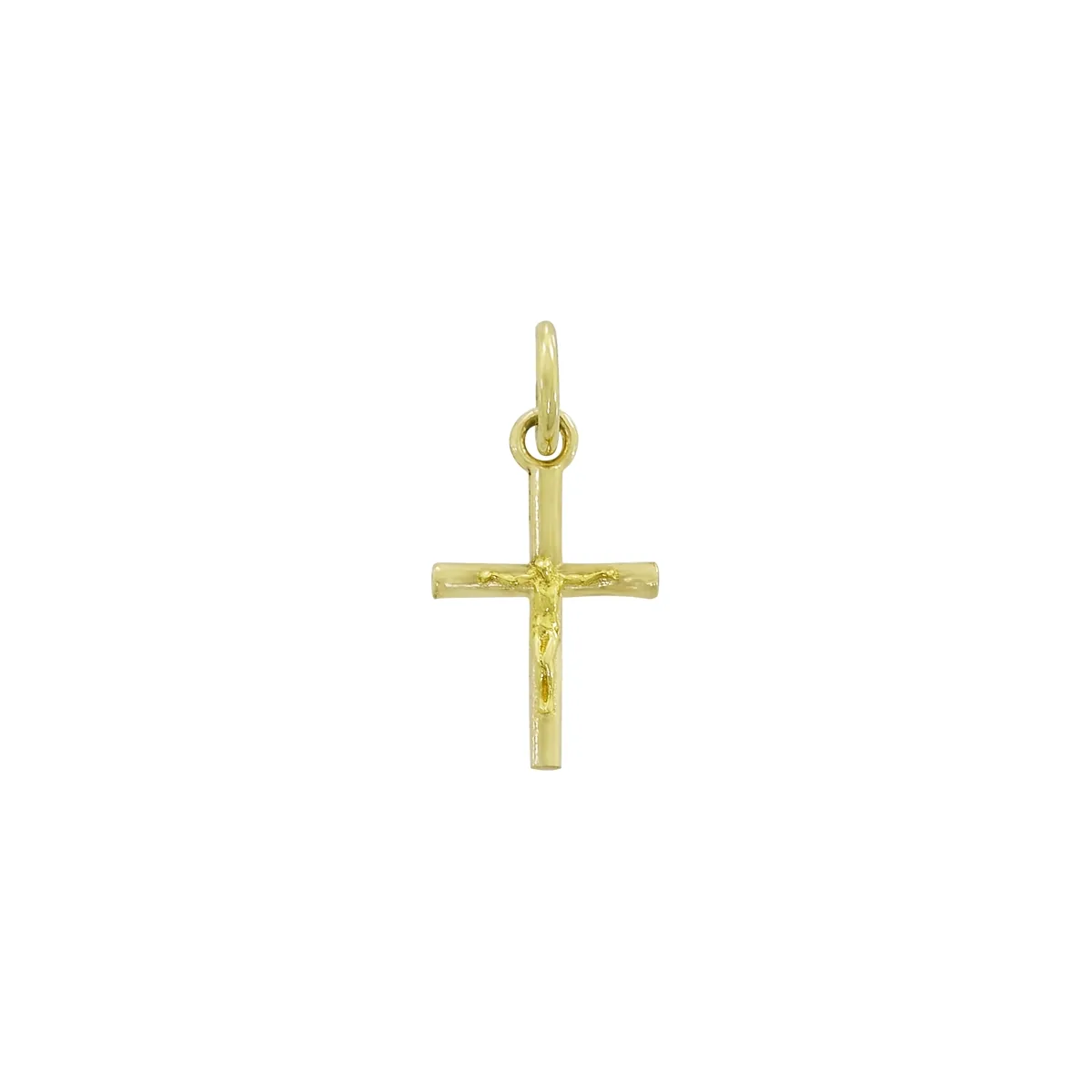 Cruz en oro amarillo de 18 Kilates, Tronco