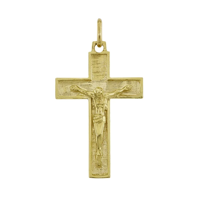 Cristo en oro amarillo de 18 Kilates con visos, Plano