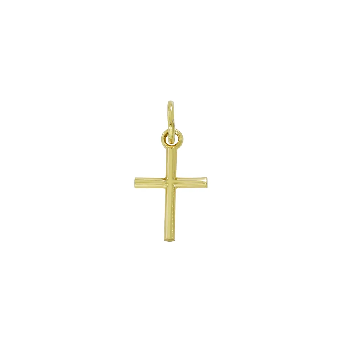 Cruz en oro amarillo de 18 Kilates, Plana