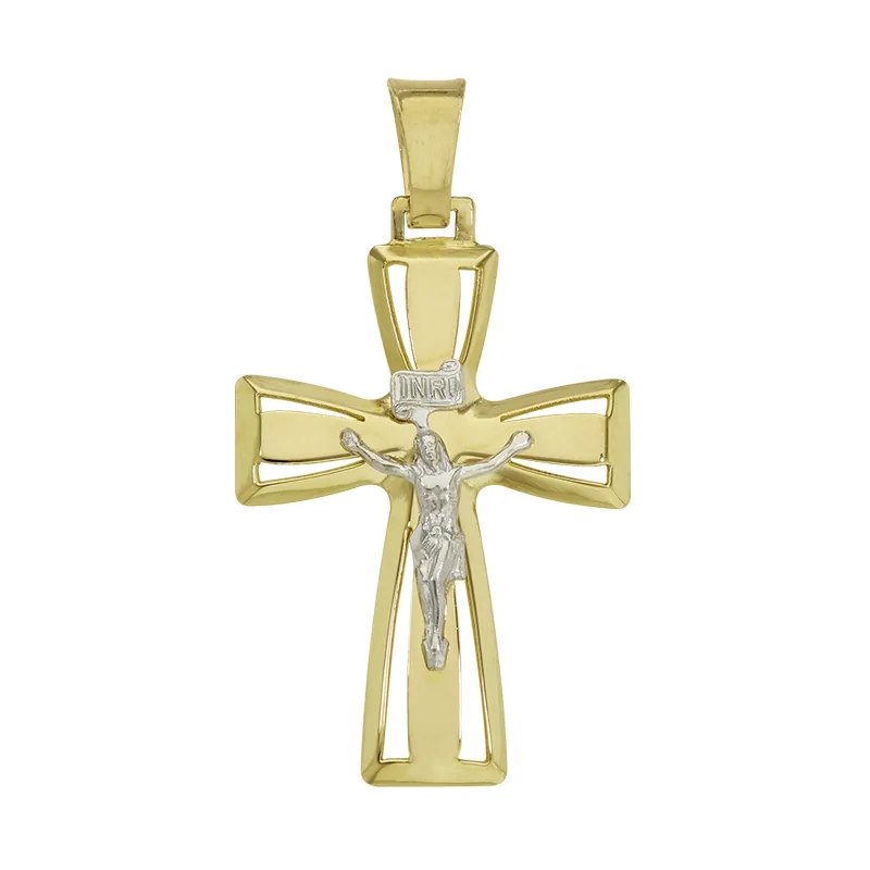Cruz en oro de 18 Kilates, Lamina