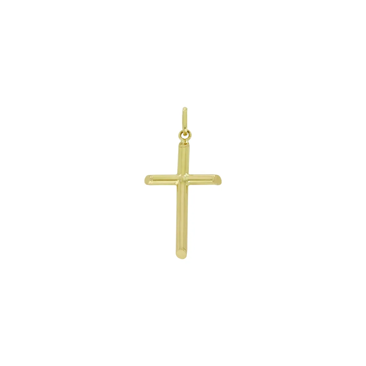 Cruz en oro amarillo de 18 Kilates, Tronco