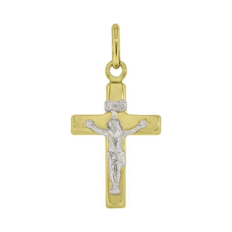 Cristo en oro amarillo de 18 Kilates, Abombado