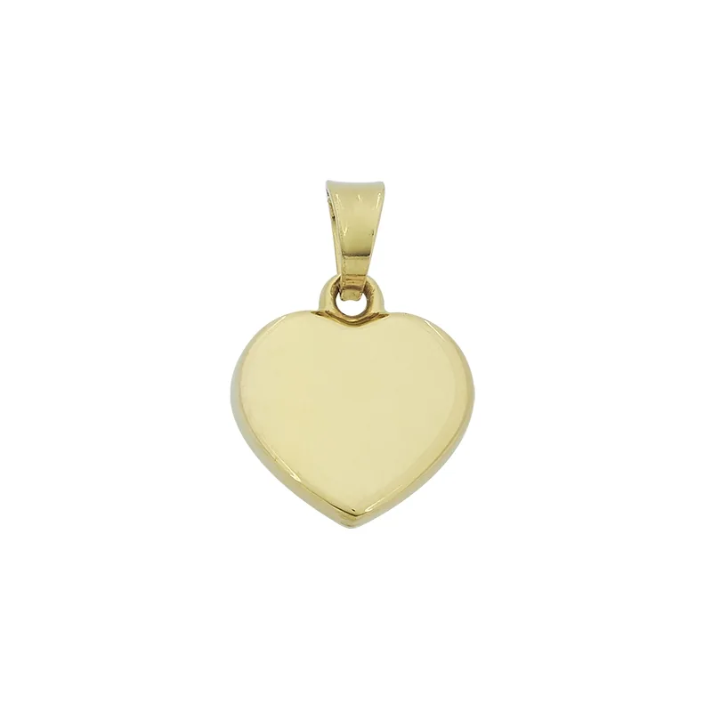 Dije de corazón en oro amarillo de 18 Kilates