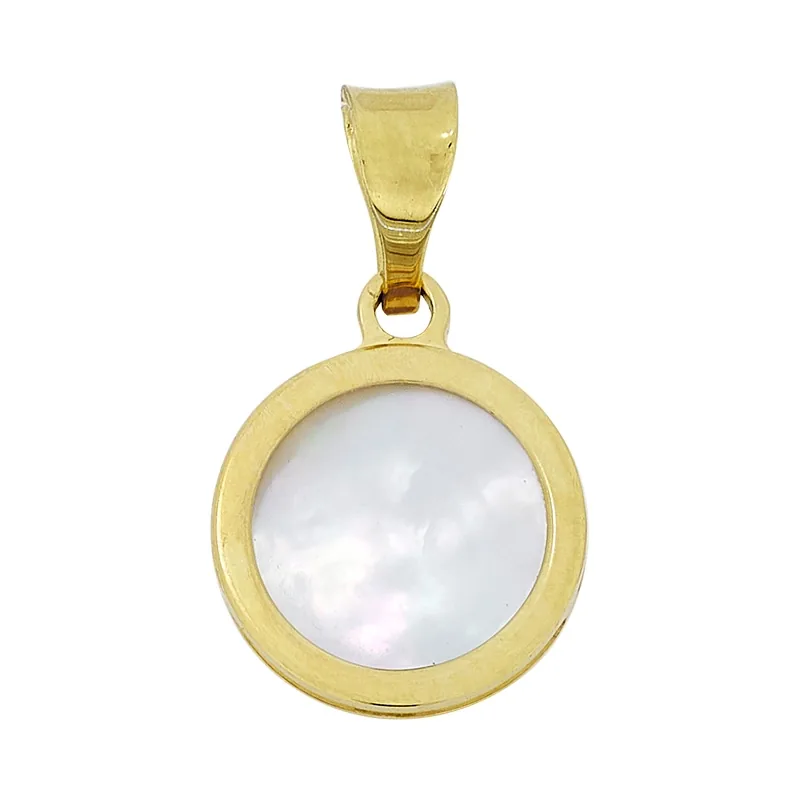 Dije del árbol de la vida en oro amarillo de 18 Kilates con visos, con madre perla