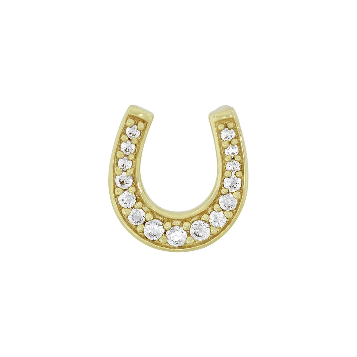 Dije en oro amarillo de 18 Kilates, con zircones