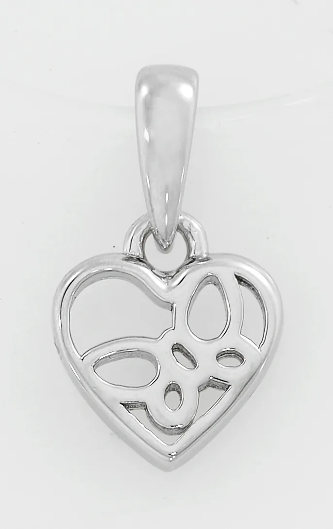 Dije en plata Ley 925, Corazon, de la coleccion Sueños