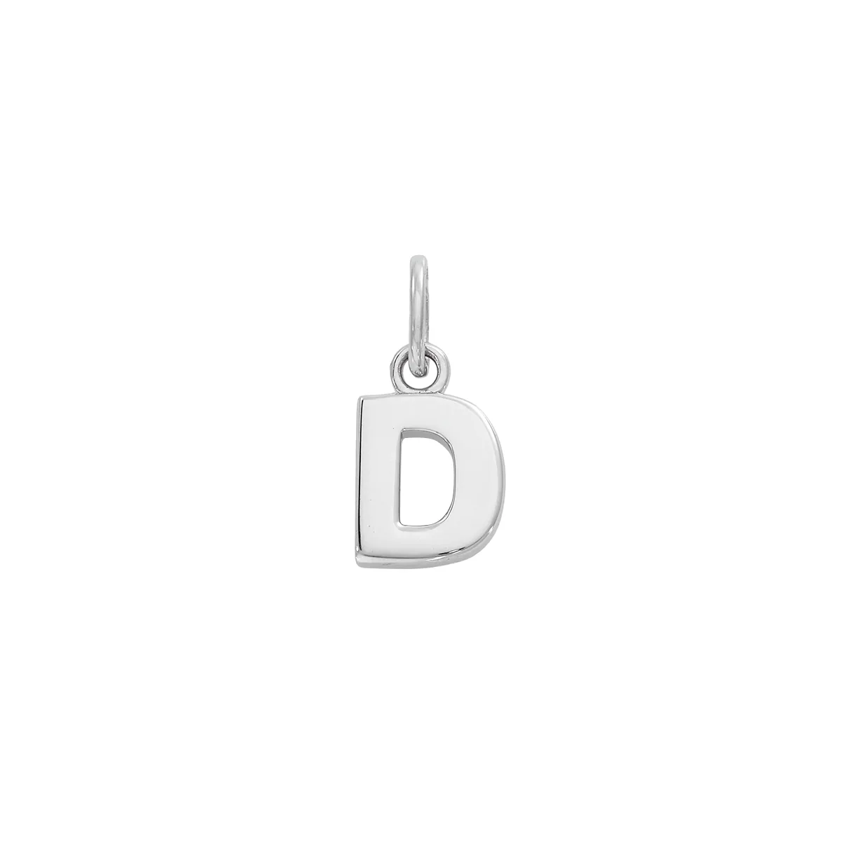 Dije de letra D en plata Ley 925 - Colección Sueños