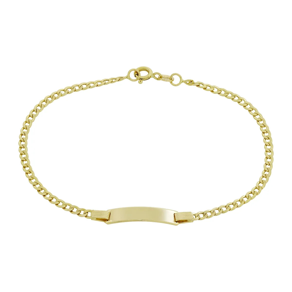 Pulsera en oro amarillo de 18 Kilates, Grumette, 21 cm. de largo, 2.50 mm. de ancho