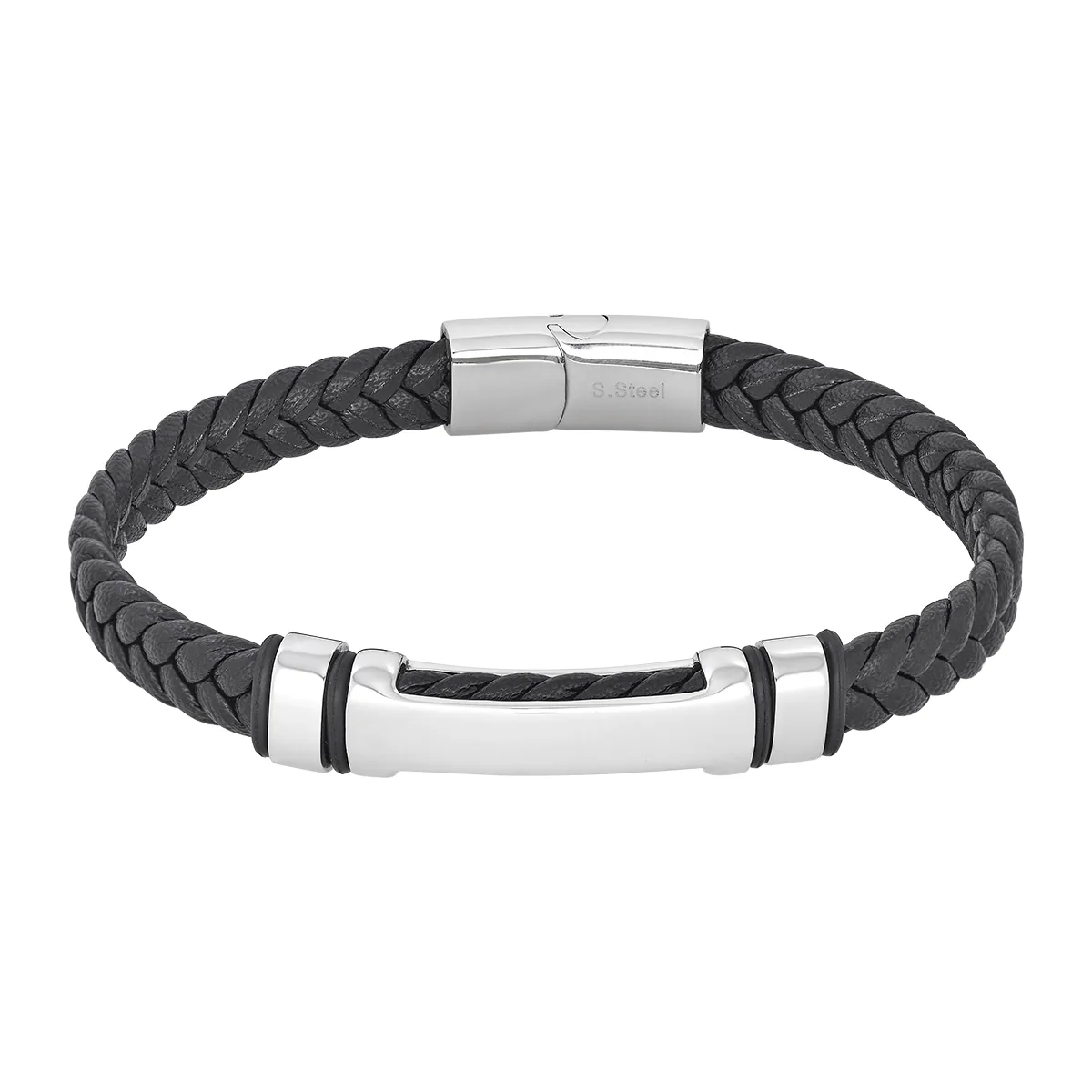 Pulsera esclava en acero, 21 cm. de largo - Colección Forza