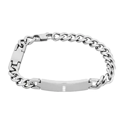 Pulsera esclava en acero, tejido grumette - Colección Forza