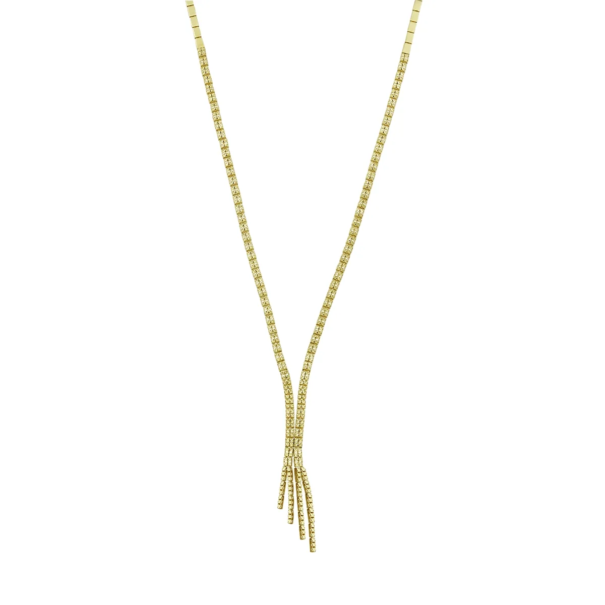 Gargantilla en oro amarillo de 18 Kilates, Barra, 45 cm. de largo, 2.50 mm. de ancho