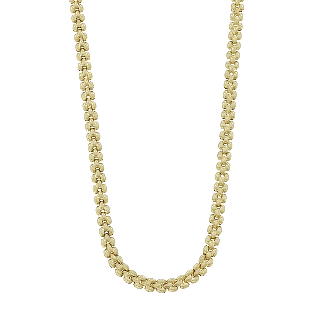 Gargantilla en oro amarillo de 18 Kilates, 45 cm. de largo, 4.50 mm. de ancho