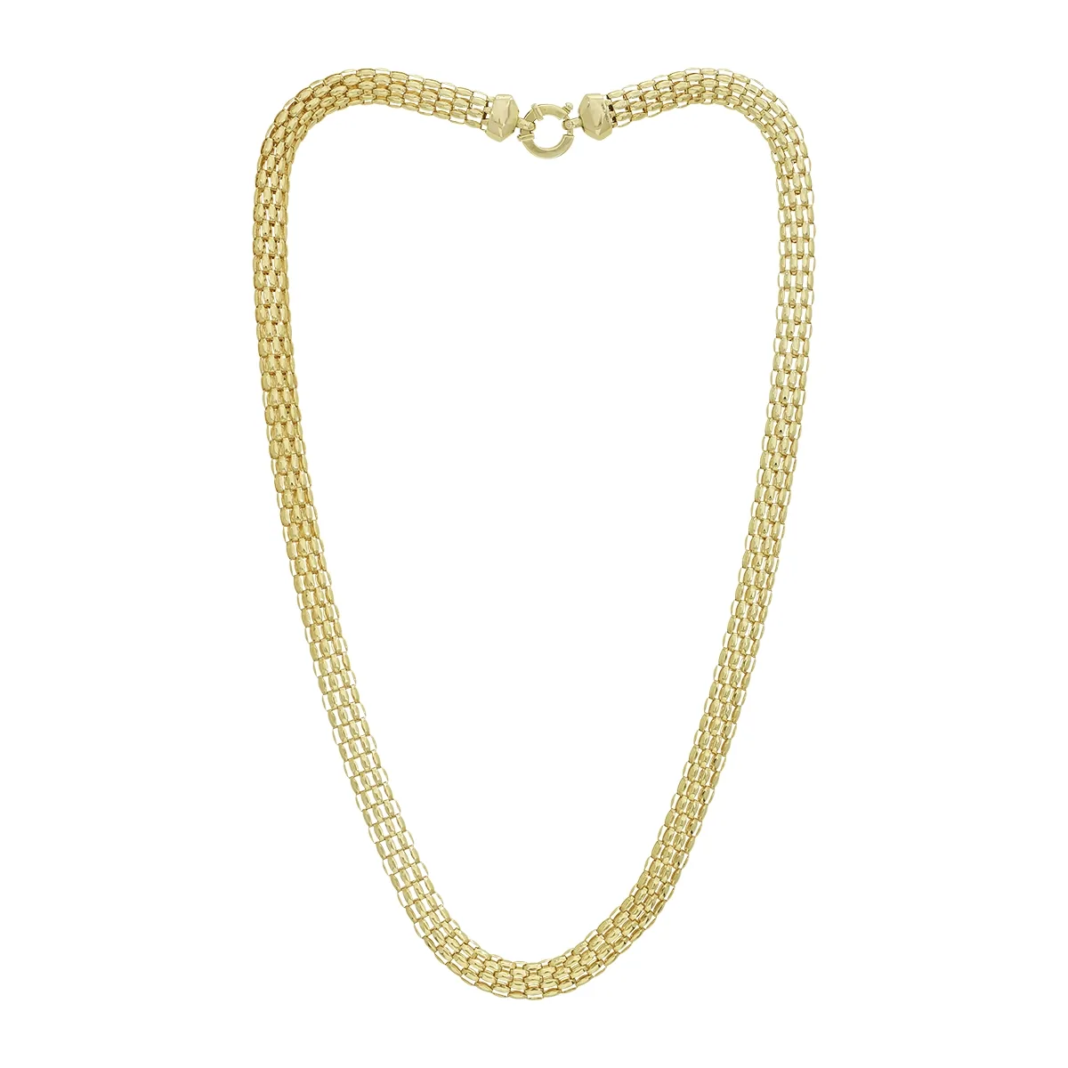 Gargantilla en oro amarillo de 18 Kilates, 45 cm. de largo, 6.50 mm. de ancho