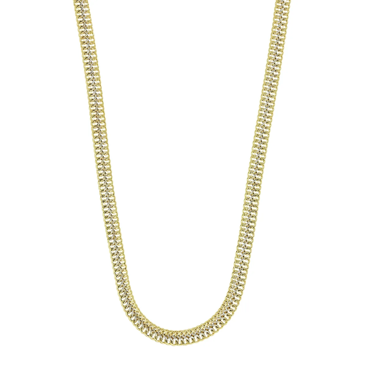 Gargantilla en oro amarillo de 18 Kilates, Grumette, 45 cm. de largo, 6 mm. de ancho