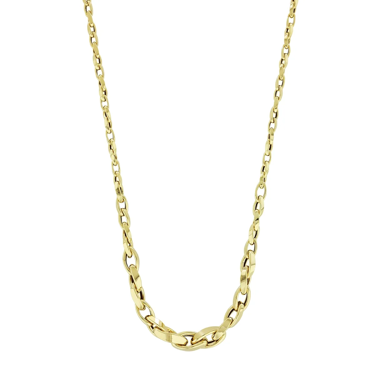 Gargantilla en oro amarillo de 18 Kilates, Degrade, 45 cm. de largo, 4 mm. de ancho