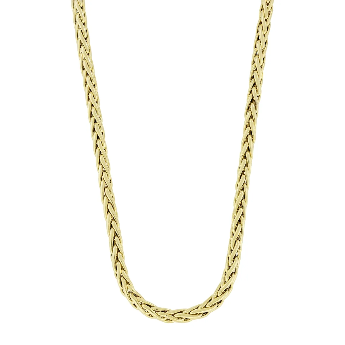 Gargantilla en oro amarillo de 18 Kilates, Espiga, 45 cm. de largo, 4 mm. de ancho