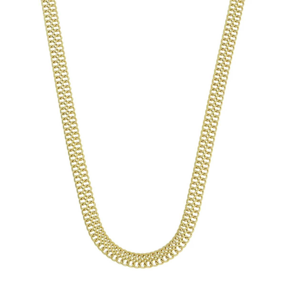Gargantilla en oro amarillo de 18 Kilates, 45 cm. de largo, 5 mm. de ancho