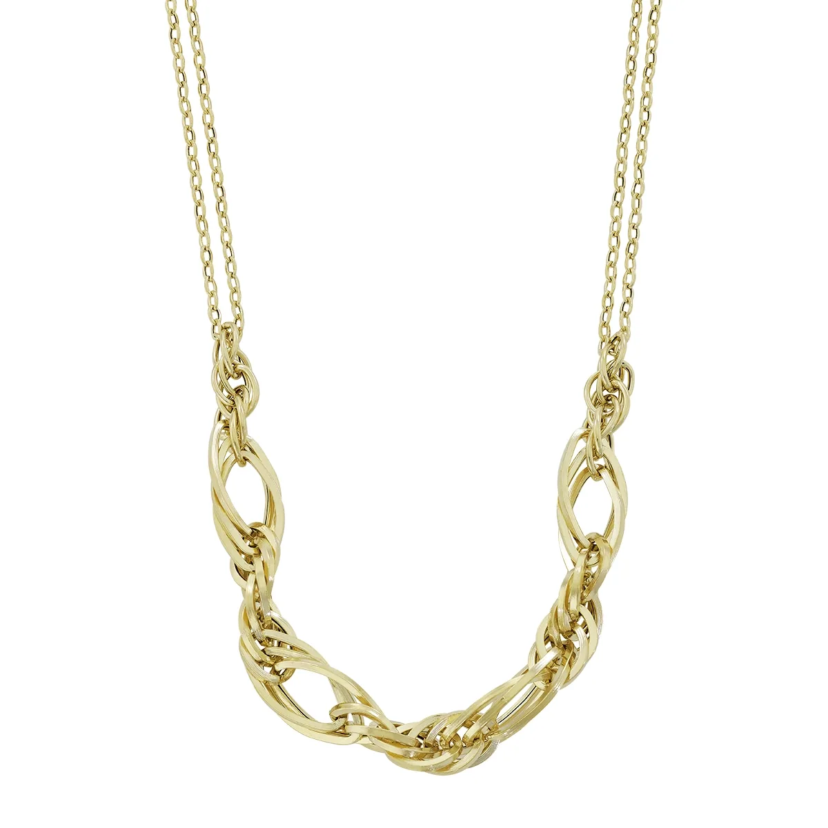 Gargantilla en oro amarillo de 18 Kilates, Singapur, 45 cm. de largo, 1.80 mm. de ancho