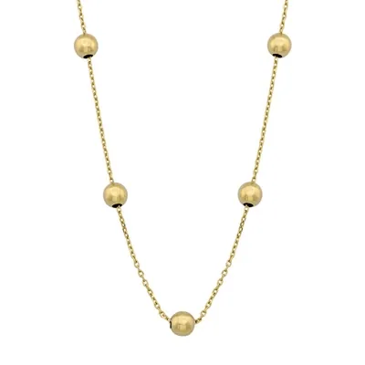 Gargantilla en oro amarillo de 18 Kilates, Figuras geométricas, 42 cm. de largo, 0.50 mm. de ancho