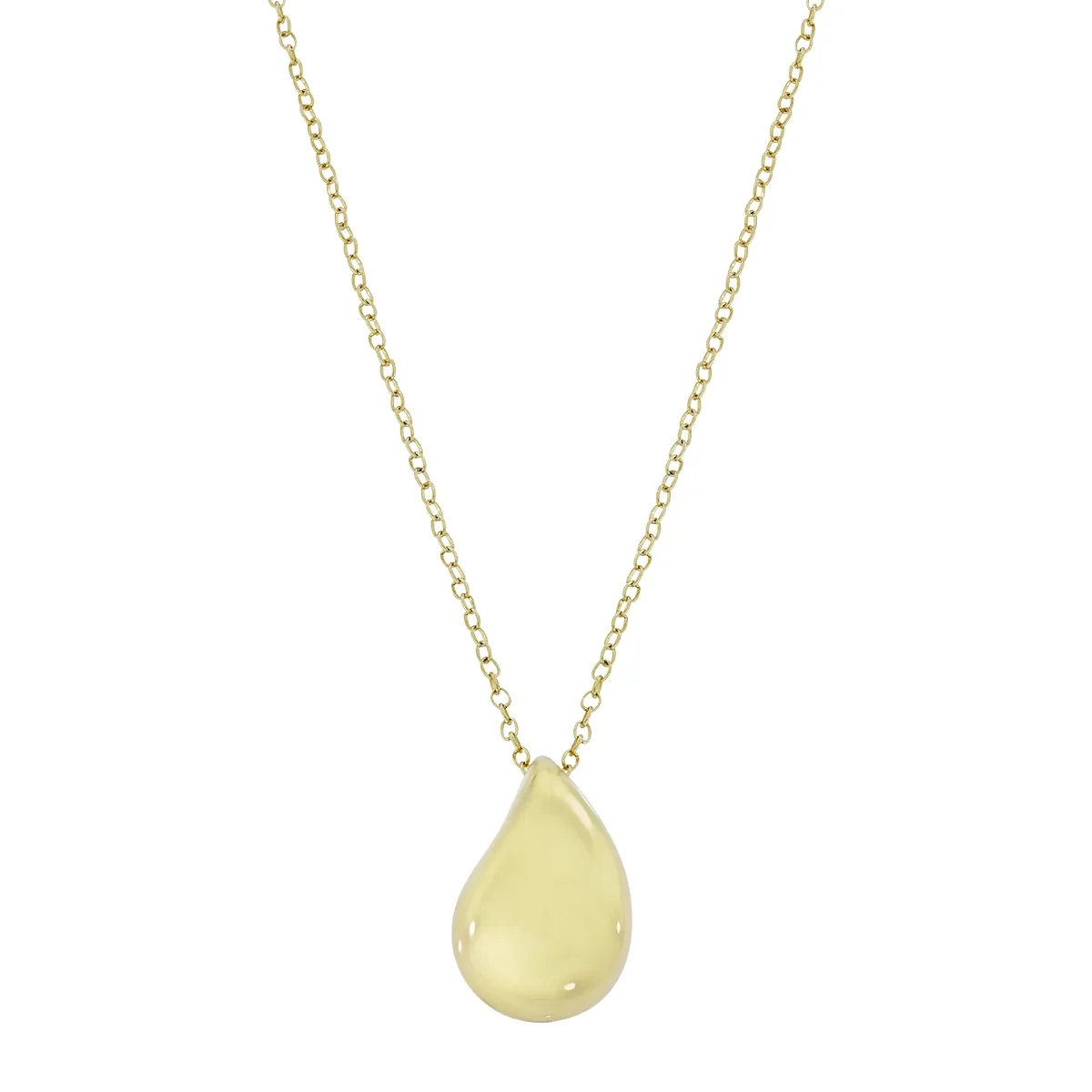 Gargantilla en oro amarillo de 18 Kilates, Gota, 42 cm. de largo, 1.50 mm. de ancho