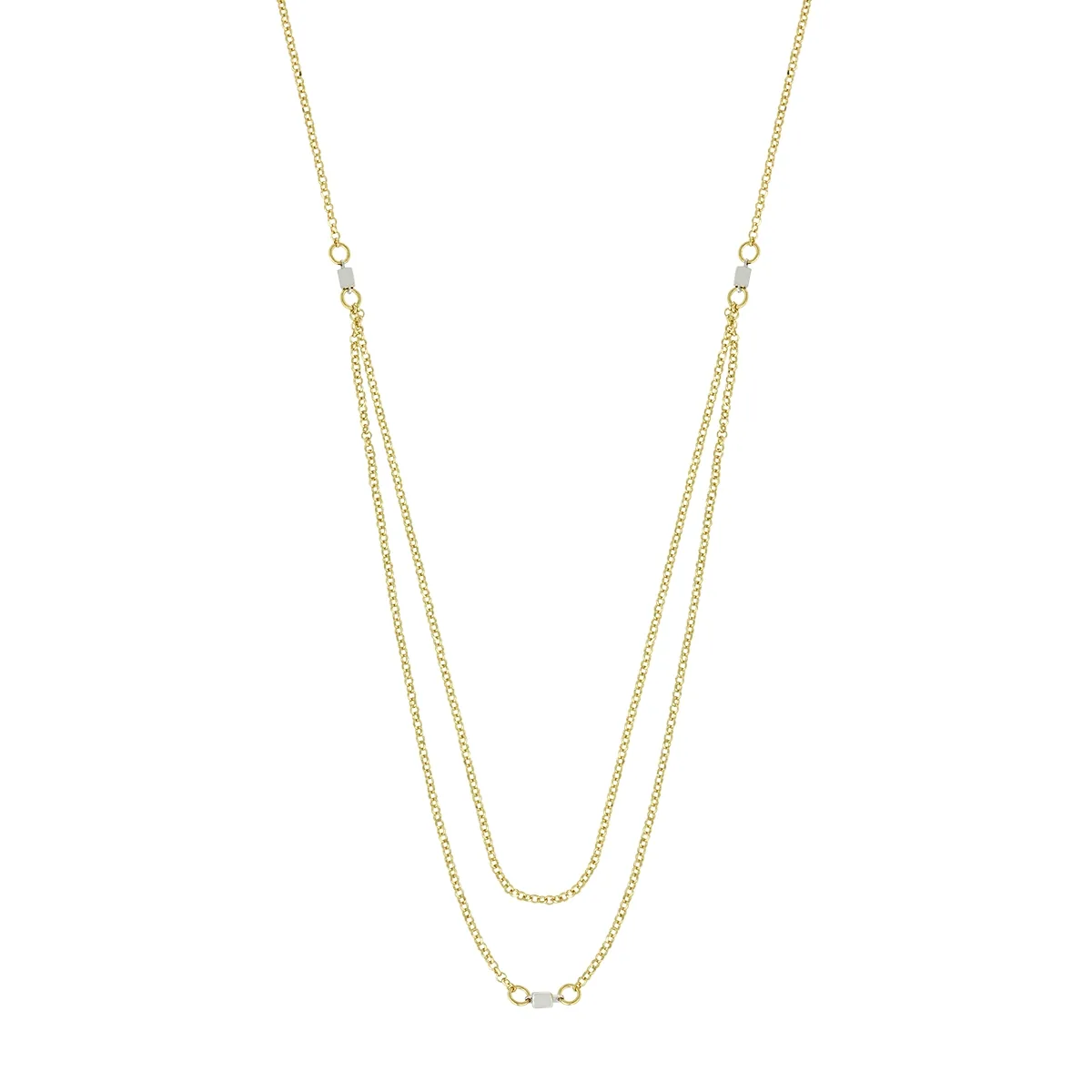 Gargantilla en oro amarillo de 18 Kilates, Tiras, 42 cm. de largo, 1 mm. de ancho