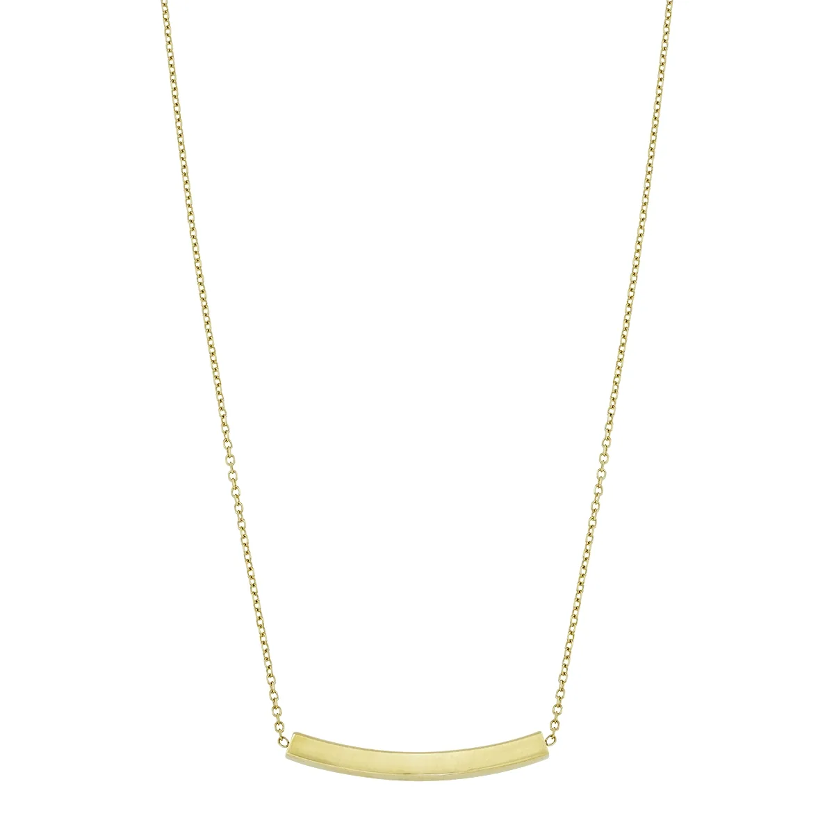 Gargantilla en oro amarillo de 18 Kilates, Barra, 42 cm. de largo, 1 mm. de ancho