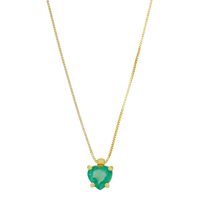 Gargantilla en oro amarillo de 18 Kilates, Veneciana, con esmeralda central de 0.65 Ct, 42 cm. de largo, 0.50 mm. de ancho
