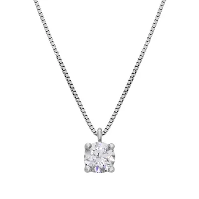 Gargantilla en oro blanco de 18 Kilates, Uñas, con zircon central, 42 cm. de largo, 0.50 mm. de ancho