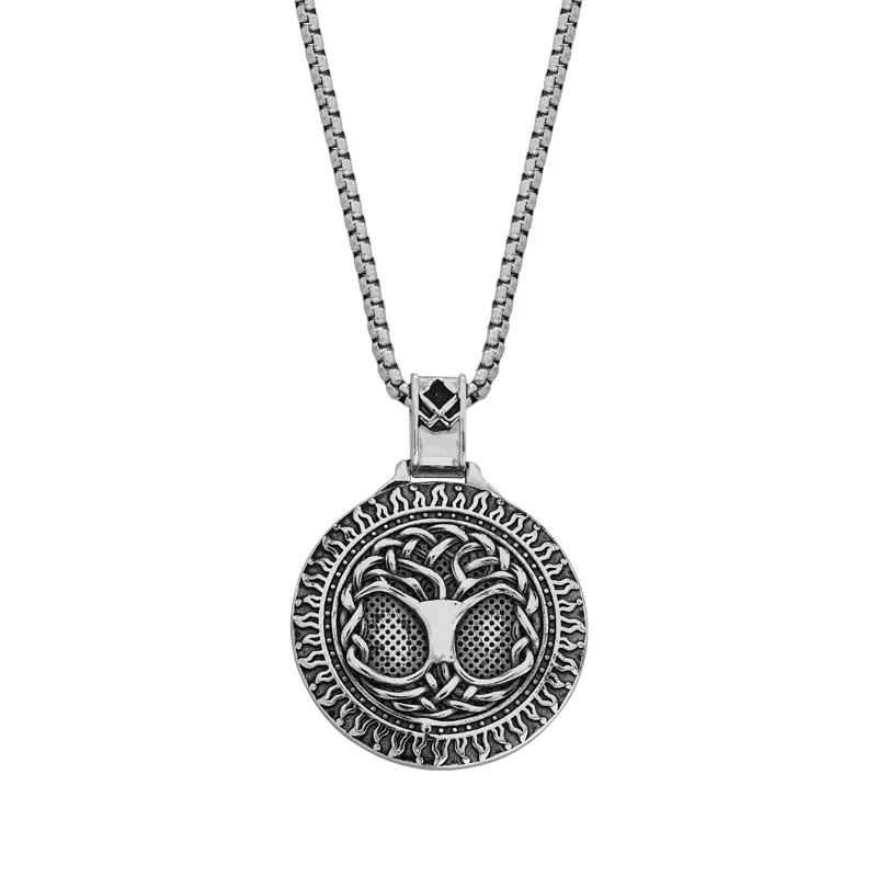 Gargantilla en acero, Árbol, 60 cm. de largo, 2.50 mm. de ancho, de la coleccion Forza