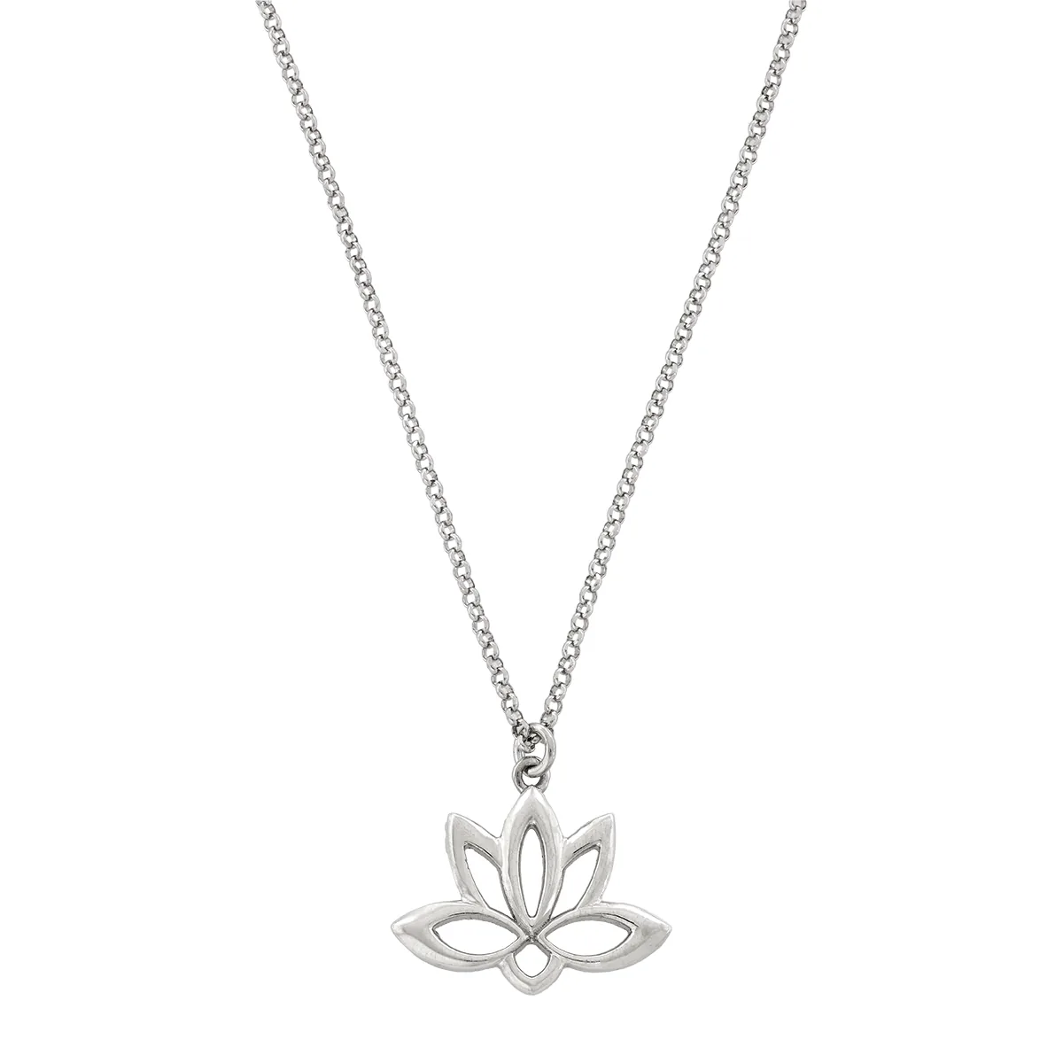 Gargantilla en plata Ley 925, Flores, 42 cm. de largo, 1.50 mm. de ancho, de la coleccion Sueños