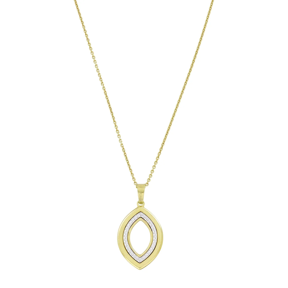 Gargantilla en plata Ley 925 con visos, Hoja, 42 cm. de largo, 1 mm. de ancho, de la coleccion Sueños