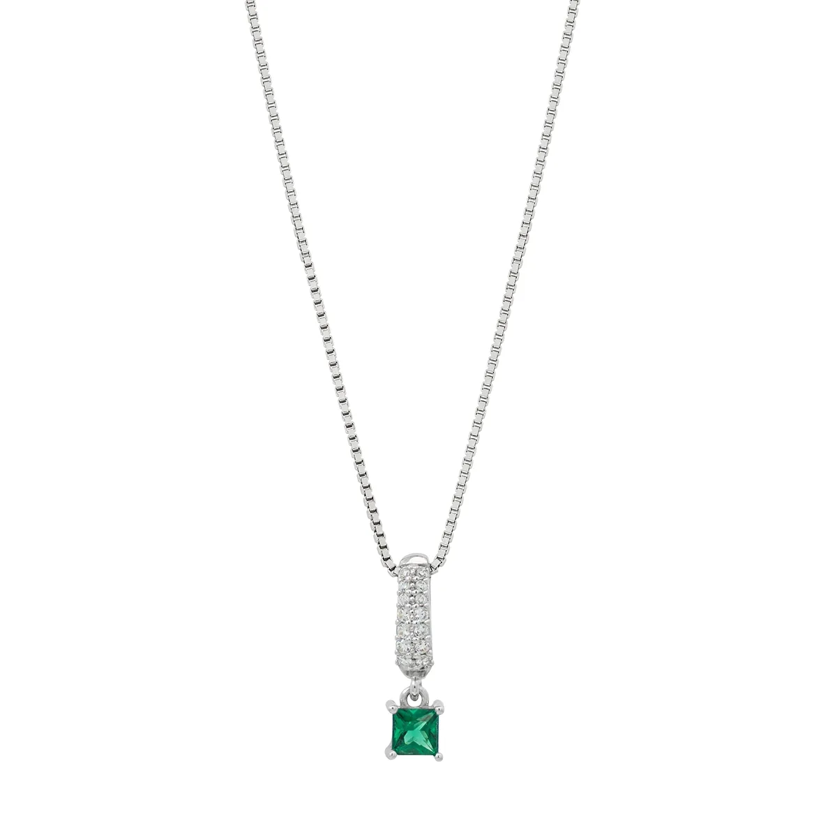 Gargantilla en plata Ley 925, Uñas+decoración, con zircon col central y decoración en zircones, 50 cm. de largo, 1 mm. de ancho, de la coleccion Sueños