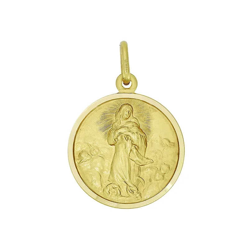 Medalla en oro amarillo de 18 Kilates