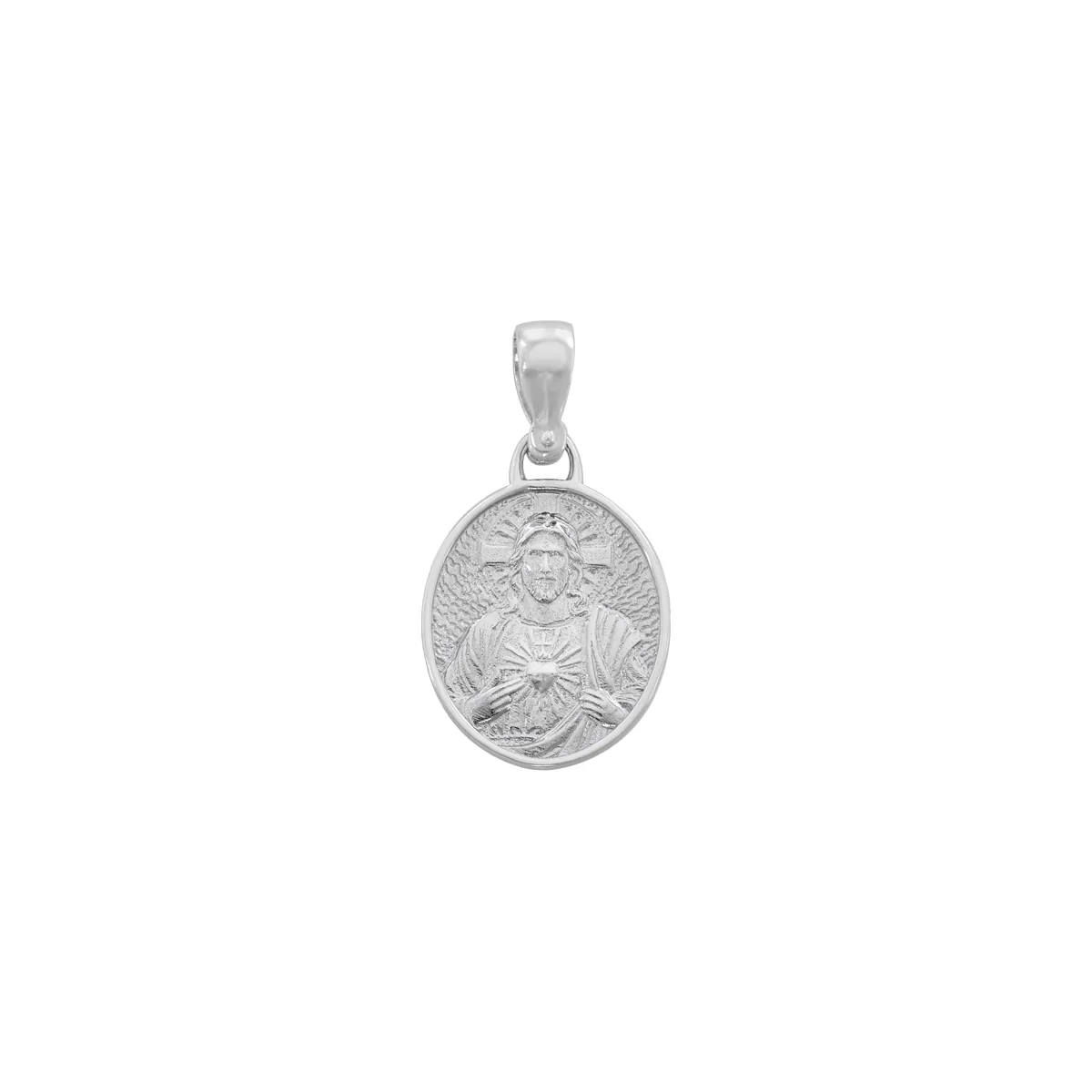 Medalla en plata Ley 925, Sagrado czon, 1 mm. de ancho, de la coleccion Sueños