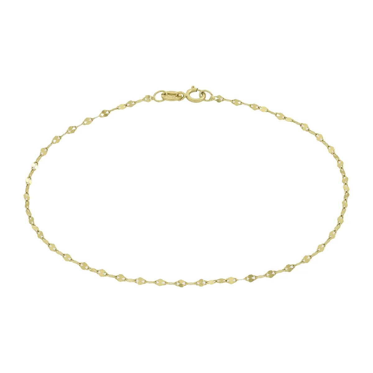 Pulsera en oro amarillo de 18 Kilates, 18 cm. de largo, 1.50 mm. de ancho