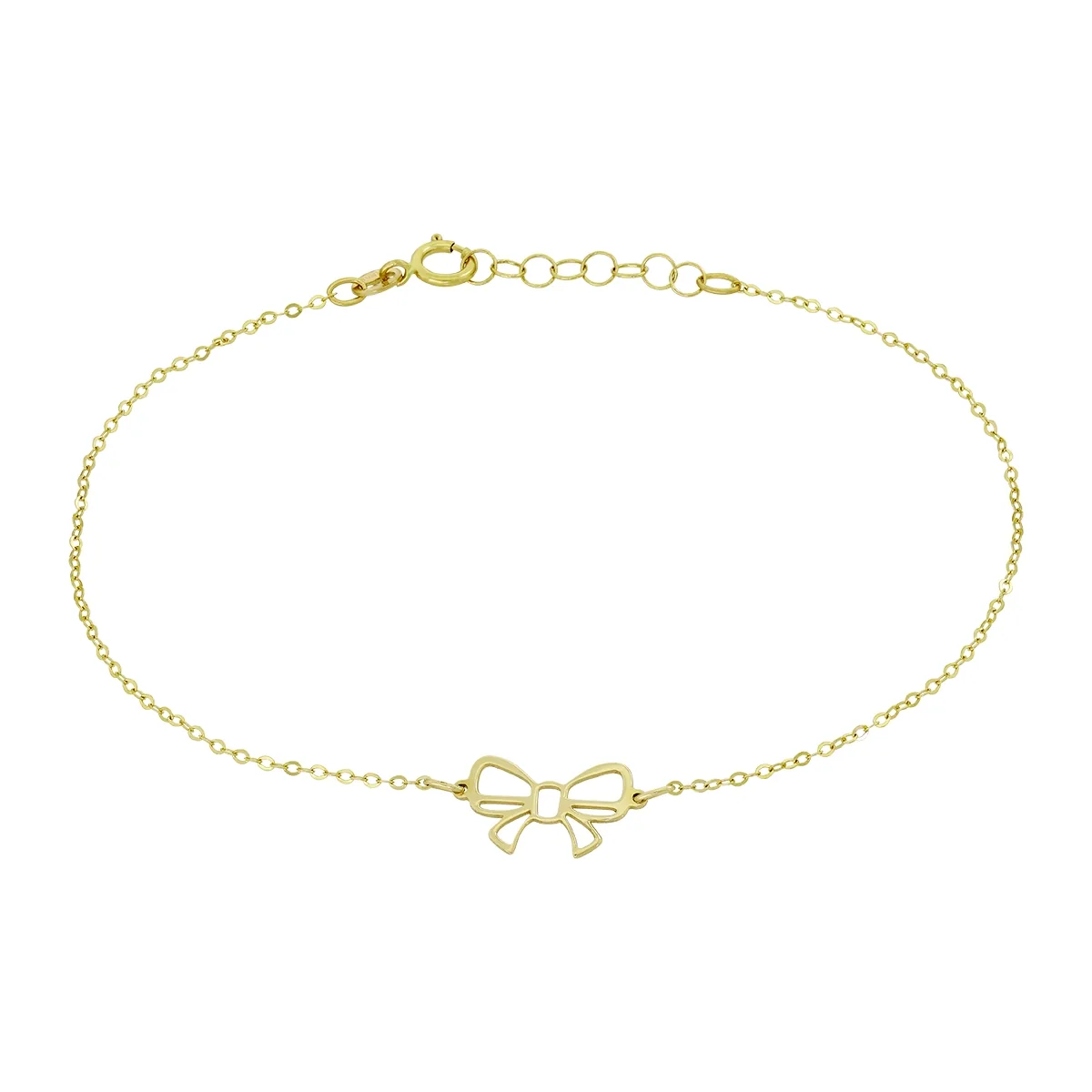 Pulsera en oro amarillo de 18 Kilates, 17 cm. de largo, 1 mm. de ancho