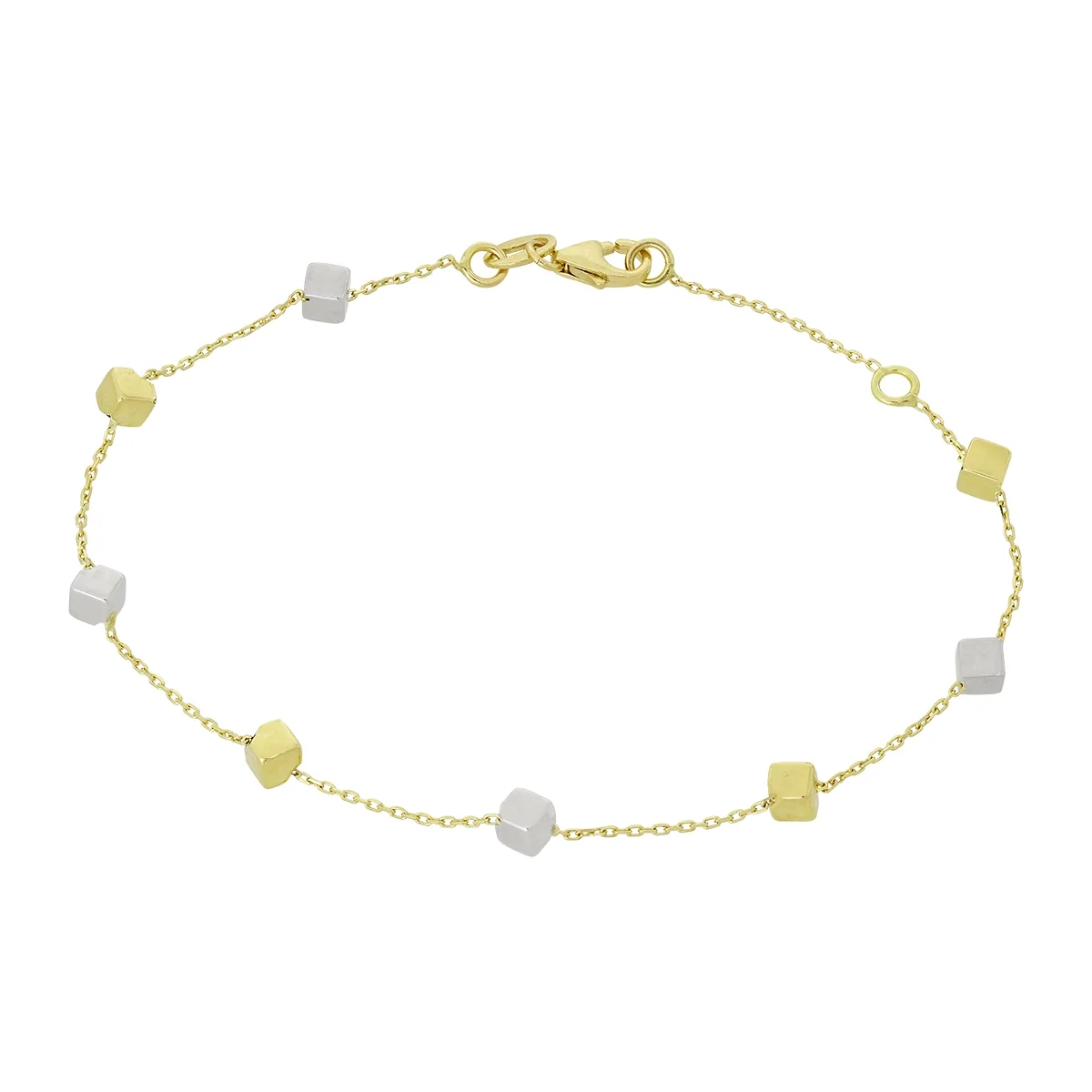 Pulsera en oro amarillo de 18 Kilates, 19 cm. de largo, 0.50 mm. de ancho