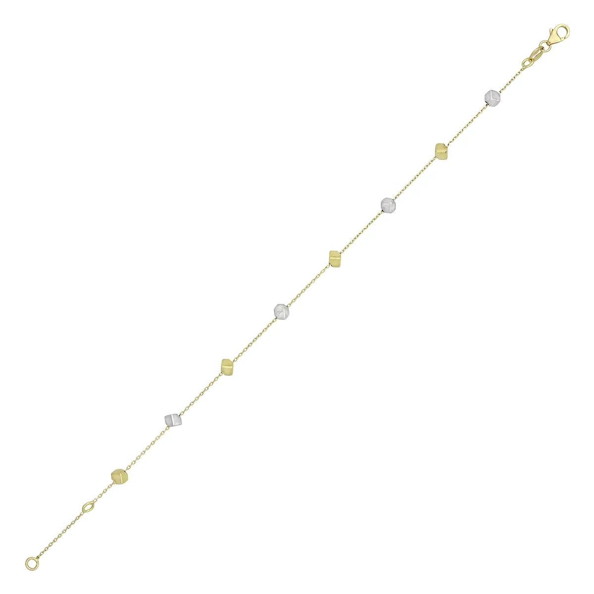 Pulsera en oro amarillo de 18 Kilates, 19 cm. de largo, 0.50 mm. de ancho