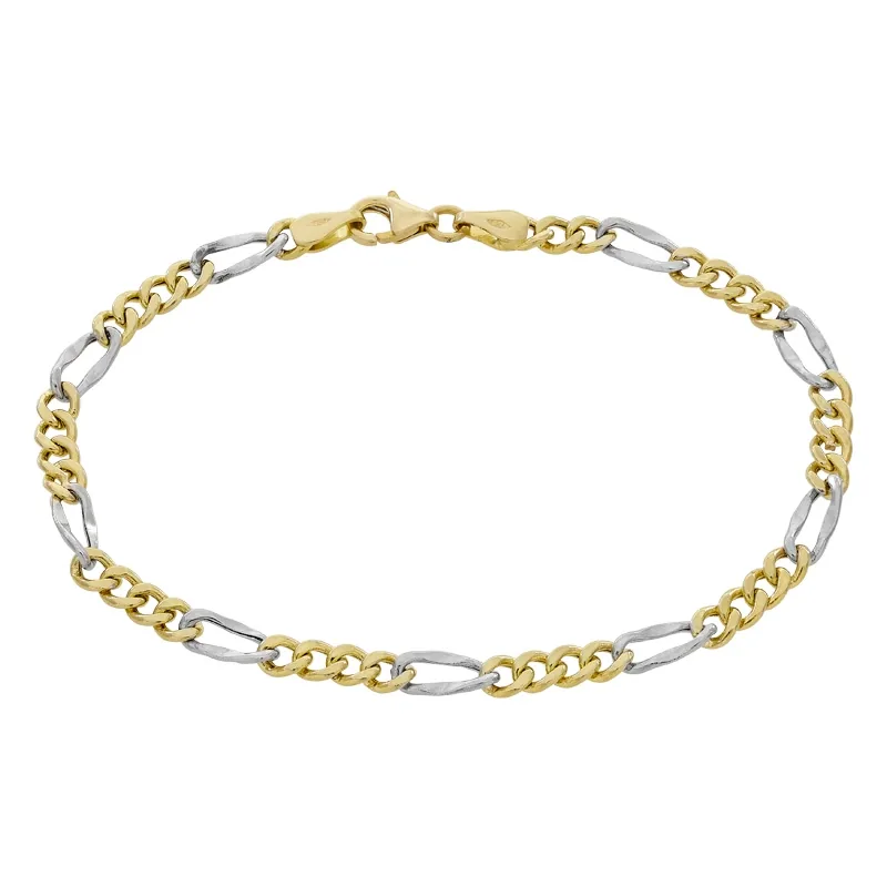 Pulsera en oro amarillo de 18 Kilates, 19 cm. de largo, 4 mm. de ancho